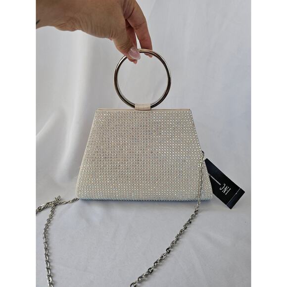 INC International Concepts Handbags - I.N.C. International Concepts Brynn Bangle Clutch Champagne Color NWT